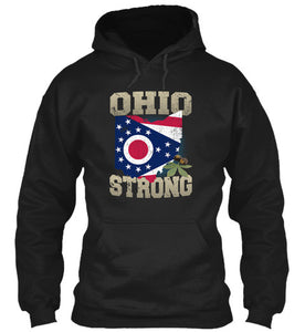 Ohio Strong Ohio State Flag The Buckeye State T-Shirt & Apparel - Love Family & Home