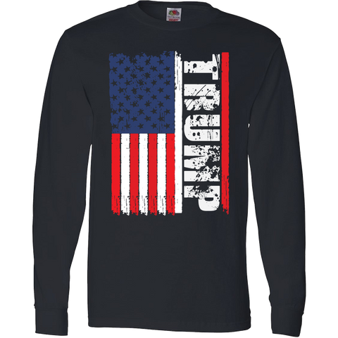 Image of Trump American Flag Limited Edition Print T-Shirt & Apparel - Love Family & Home