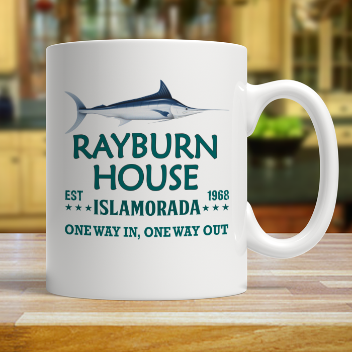 Rayburn House EST 1968 Islamorada Florida Coffee Mug - Bloodline Series White