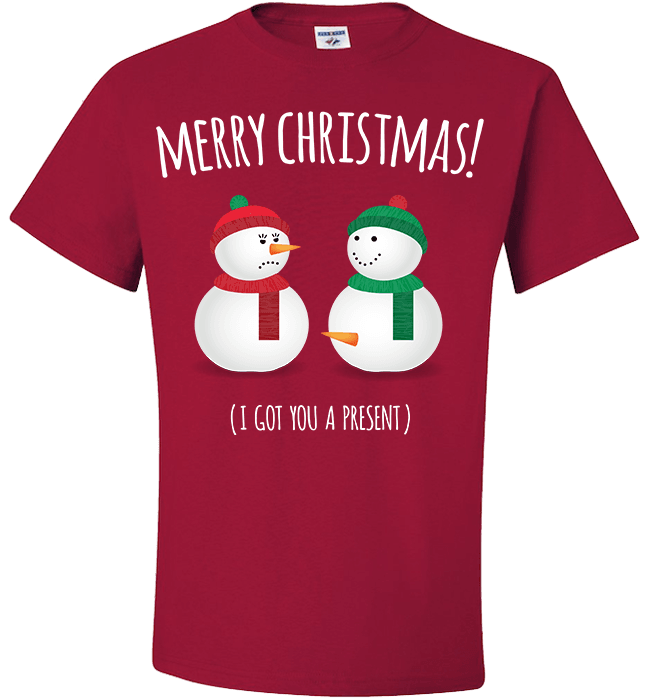 Snowmen Standard Fit T Red