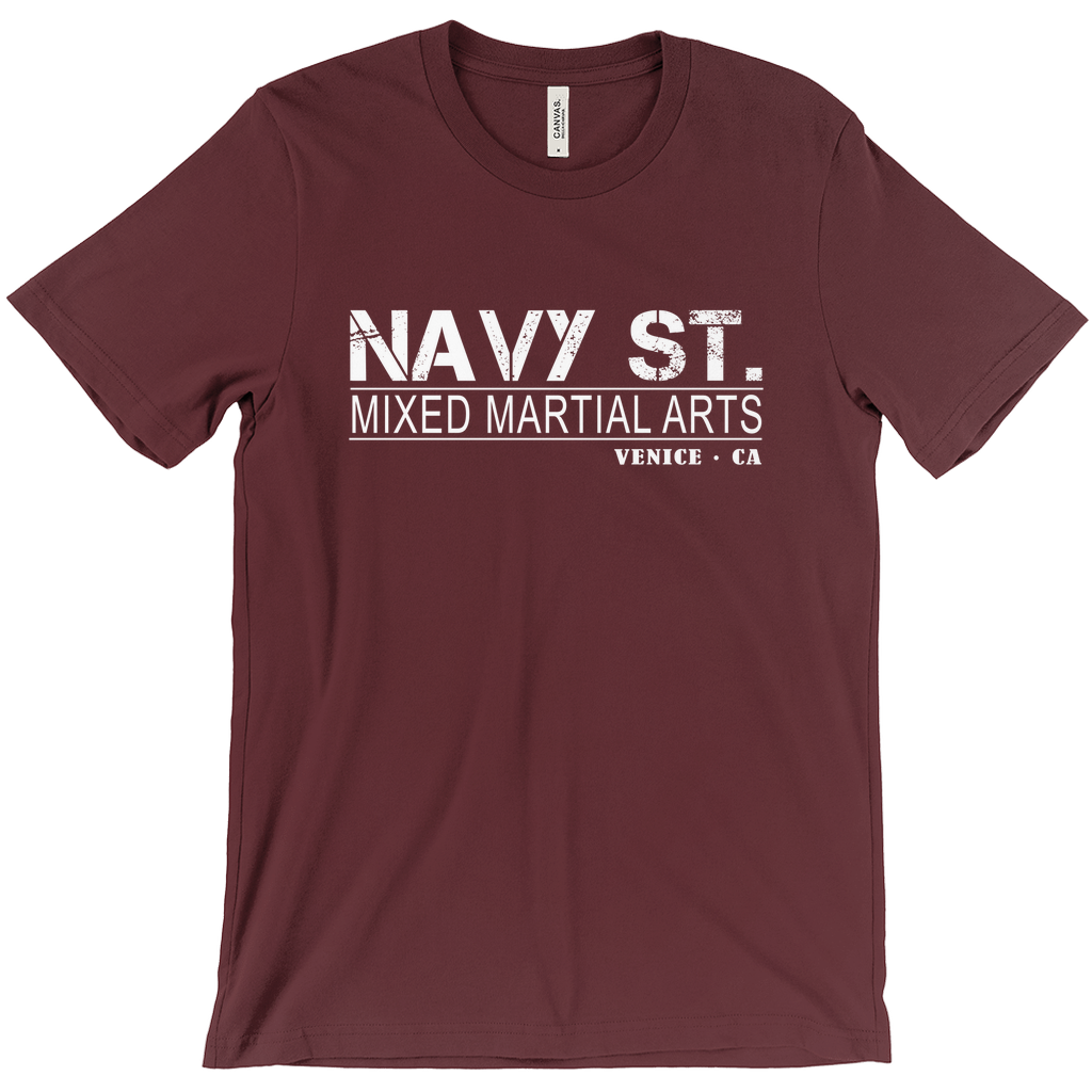 Navy St T-Shirt Maroon