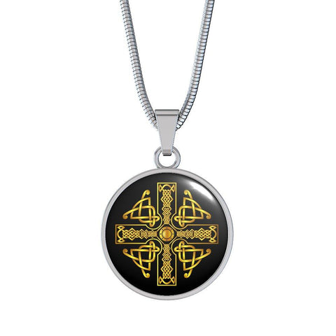 Image of Celtic Cross Celtic Knot Premium Necklace - Love Family & Home