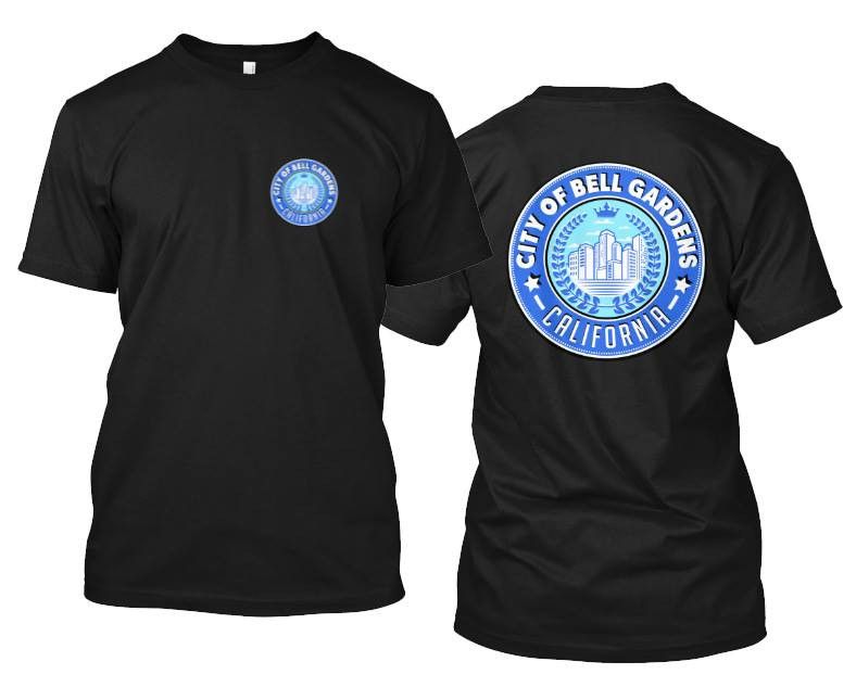 City Of Bell Gardens 2 Sided Print Bell Gardens California T-Shirt Black Standard T