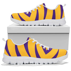 Tigers Sneakers, Purple Gold Shoes, Tigers Shoes
