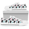 Cat Heart Women Canvas Shoes - LOW TOP - WHITE - Love Family & Home