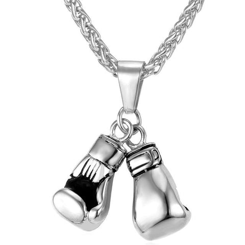 Image of Boxing Gloves Necklace & Pendant Sport Jewelry - Love Family & Home