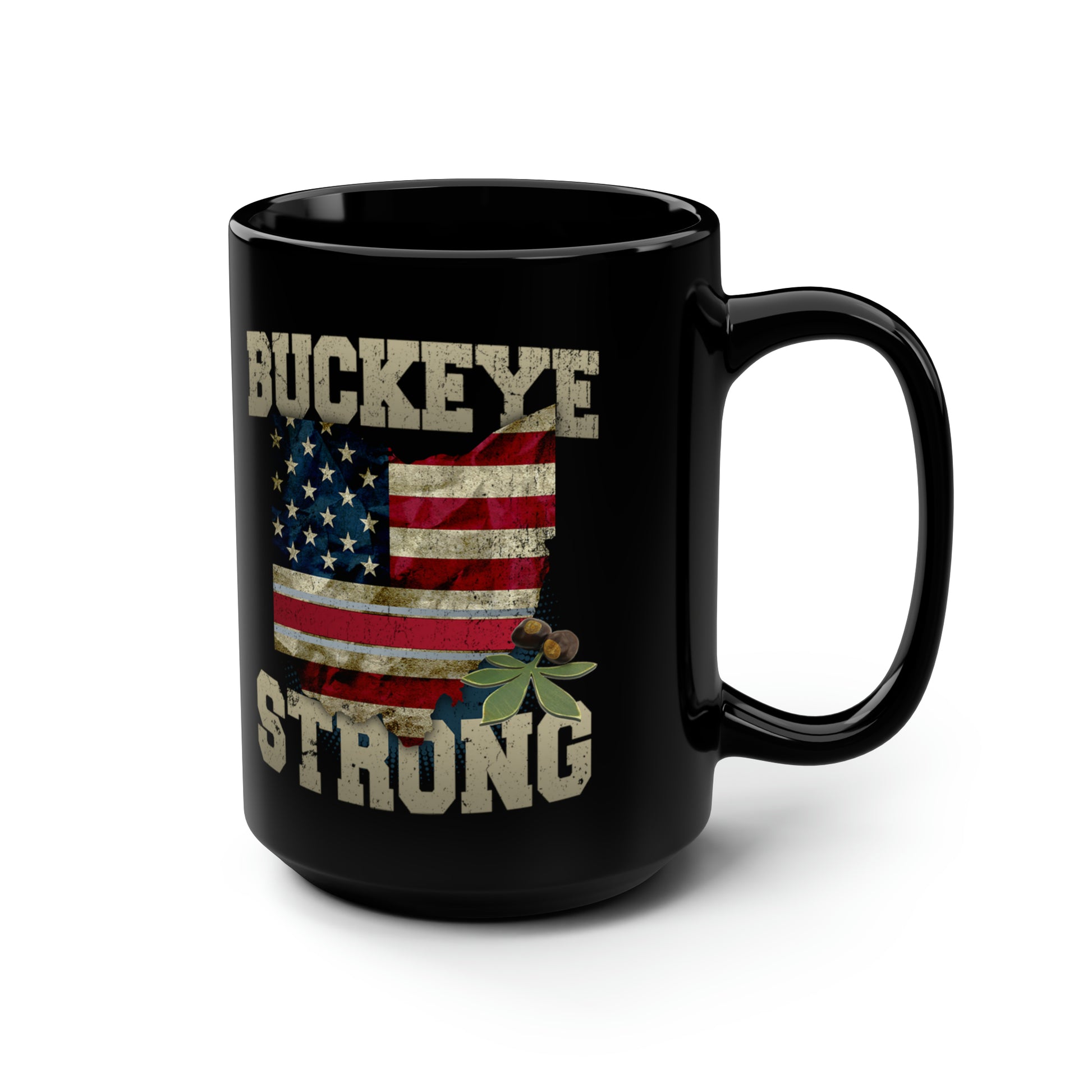 Buckeye Strong Black Mug 15oz