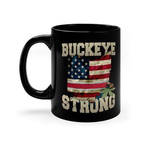 Buckeye Strong Black Coffee Mug 11oz