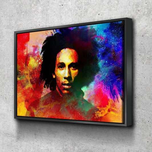Bob Marley Abstract Canvas Wall Art Gallery Wrap