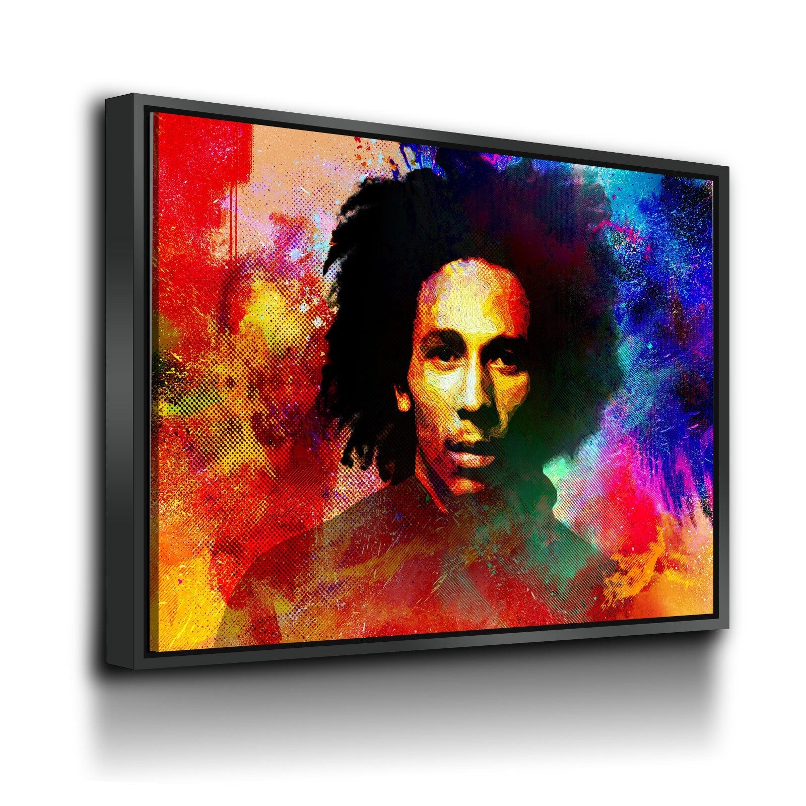 Bob Marley Abstract Canvas Wall Art