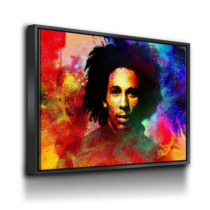 Bob Marley Abstract Canvas Wall Art
