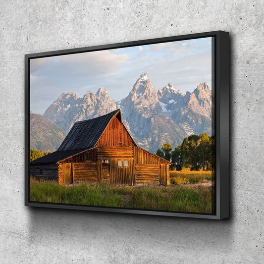 Old Barn Grand Teton Canvas Wall Art, Teton Barn Art, Mountain Decor, National Park, Barn Wall Art, Barn Decor, Old Barn Art, Moulton Barn