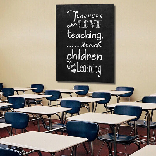 Teachers Decor, Canvas Wall Art, Teacher Gift, Classroom Decor, Classroom Decoration, Teacher