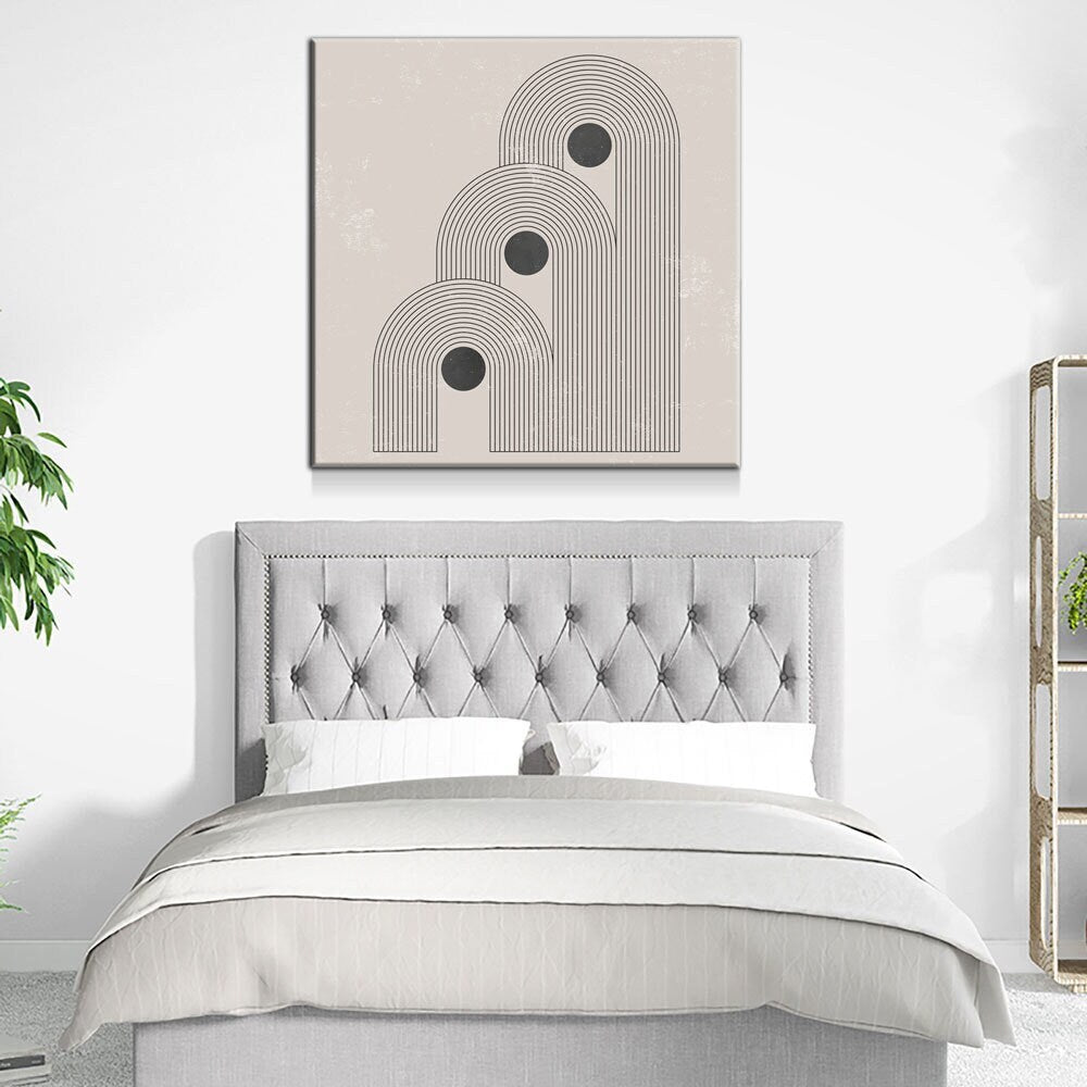 Abstract Contemporary Canvas Wall Art, Mid Century Art, Geometric Balance Art, Modern Art, Office Decor, Boho Art, Home Office