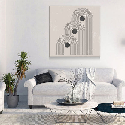Abstract Contemporary Canvas Wall Art, Mid Century Art, Geometric Balance Art, Modern Art, Office Decor, Boho Art, Home Office Gallery Wrap