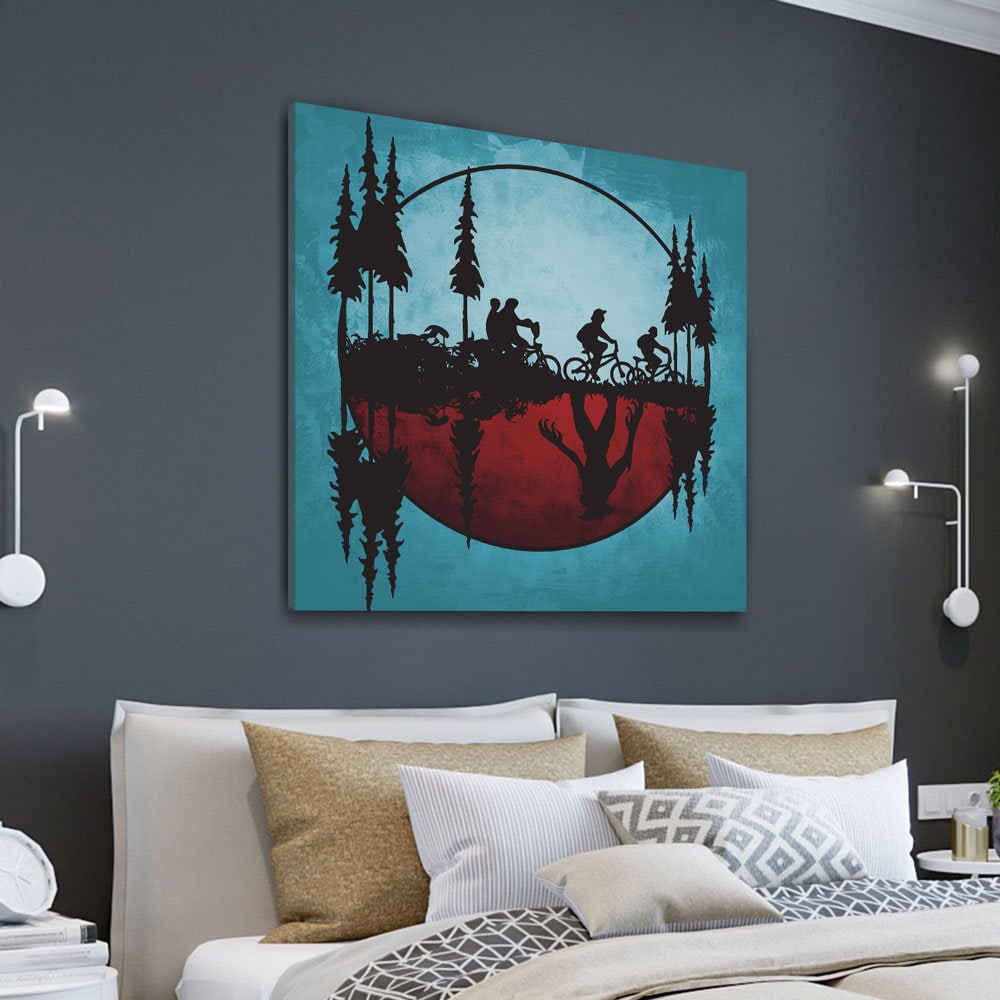 Upside Down World Canvas Wall Art Gallery Wrap