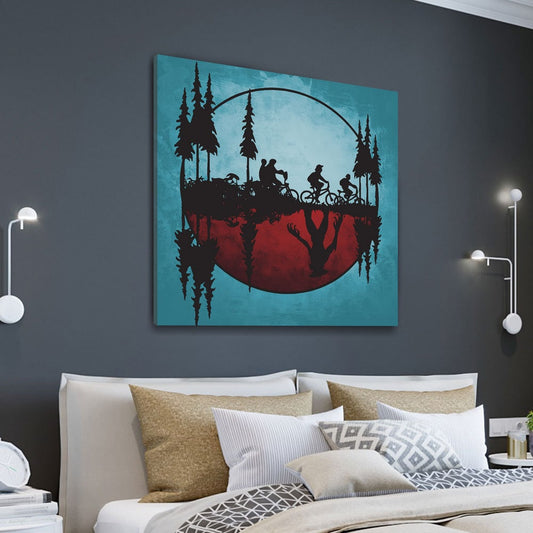 Upside Down World Canvas Wall Art Gallery Wrap