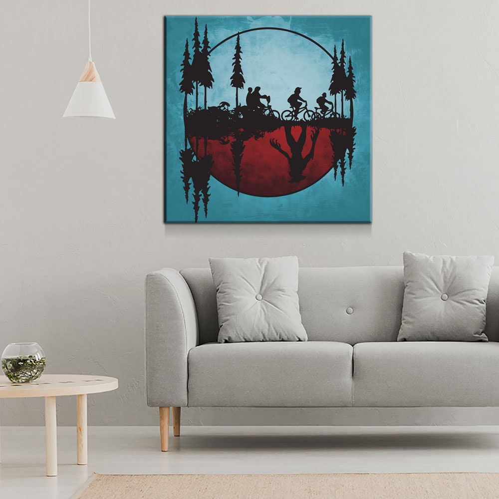 Upside Down World Canvas Wall Art