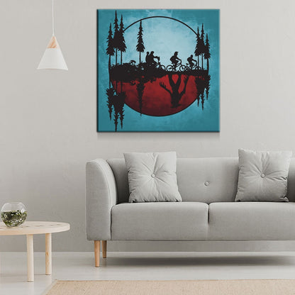 Upside Down World Canvas Wall Art