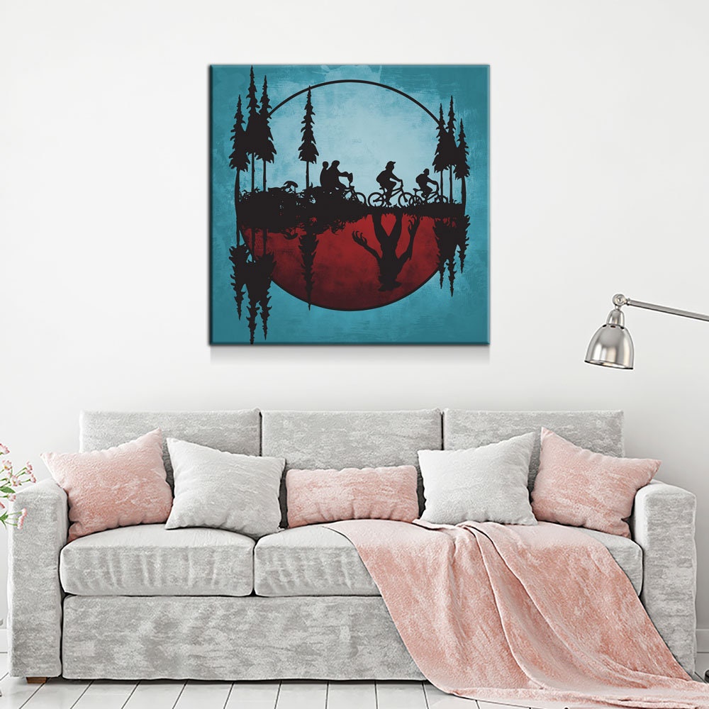 Upside Down World Canvas Wall Art
