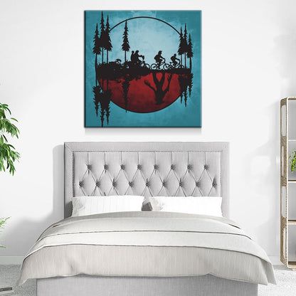 Upside Down World Canvas Wall Art