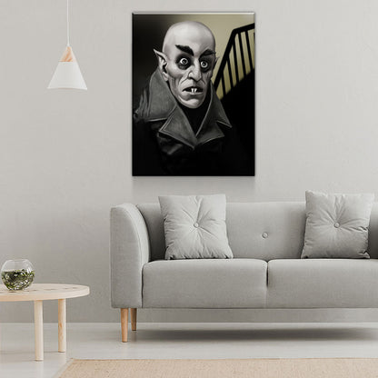 Dracula, Nosferatu Count Orlok, Vampire Canvas Wall Art, Nosferatu Print, Movie Home Decor, Bram Stoker, NOS4A2
