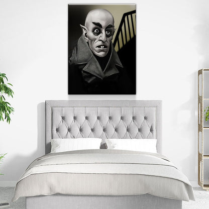 Dracula, Nosferatu Count Orlok, Vampire Canvas Wall Art, Nosferatu Print, Movie Home Decor, Bram Stoker, NOS4A2