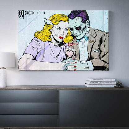 Coney Island Milkshake Pop Art Canvas Wall Art, Home Decor, Office Decor, Pop Art, Comic Art, Abstract Art, Coney island