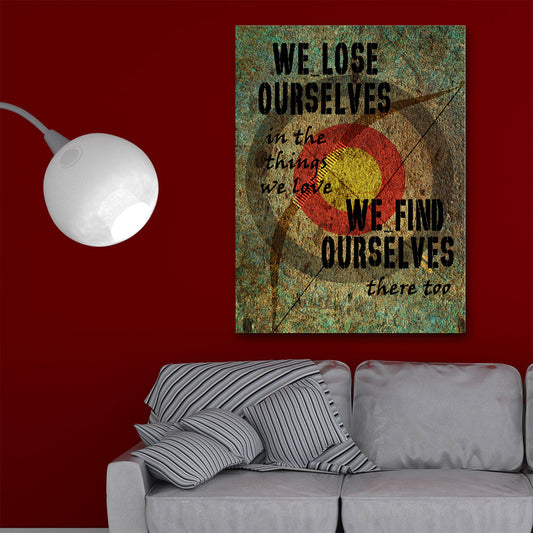 Hunting Decor, We Lose Ourselves, Canvas Wall Art, Home Decor, Hunting, Hunt, Bow Hunting, Deer Hunting, Hunting Gift
