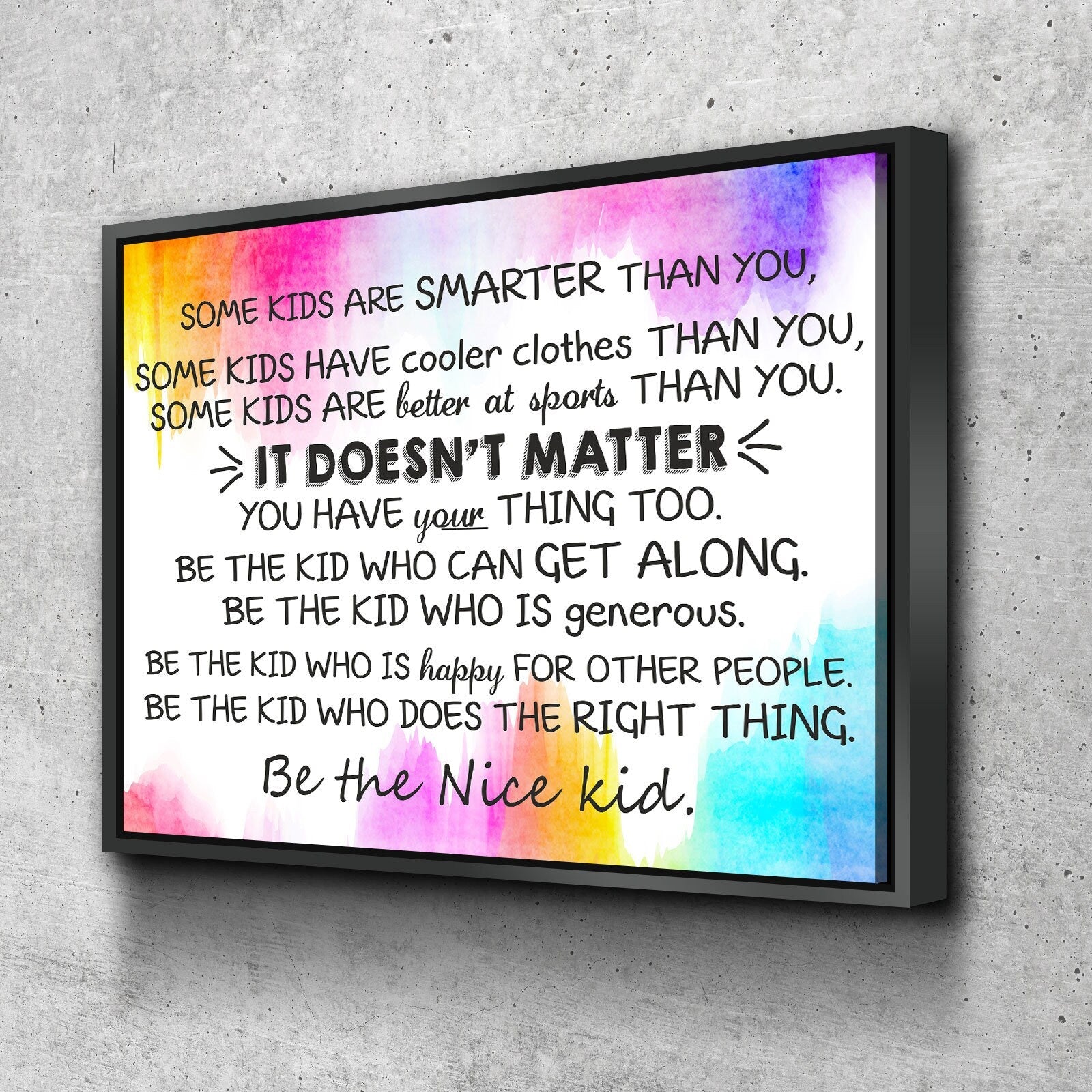 Classroom Wall Decor, Some Kids Are Smarter Than You, Be The Nice Kid, Children Prints, Kids Room Decor, Teen Room Wall Art