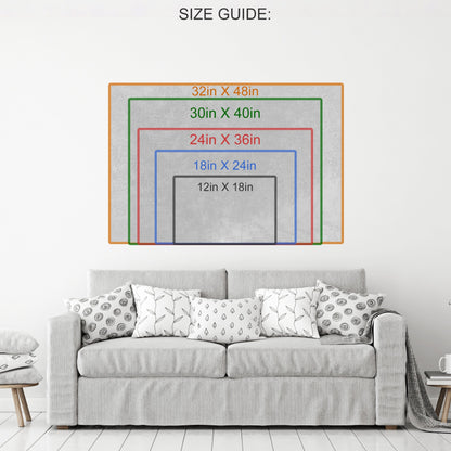 Family Name & Initial Canvas Wall Art, Anniversary Gift, Family Name Custom Decor