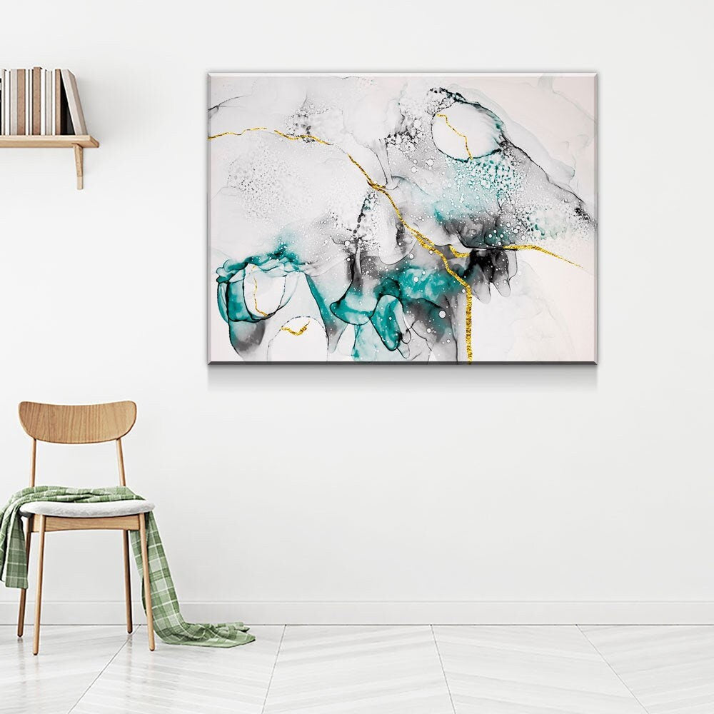 Contemporary Abstract Canvas Wall Art, Modern Art, Modern Wall Decor, Large Marble Art, Marble Canvas Print, Beautiful Abstract Art, Bright
