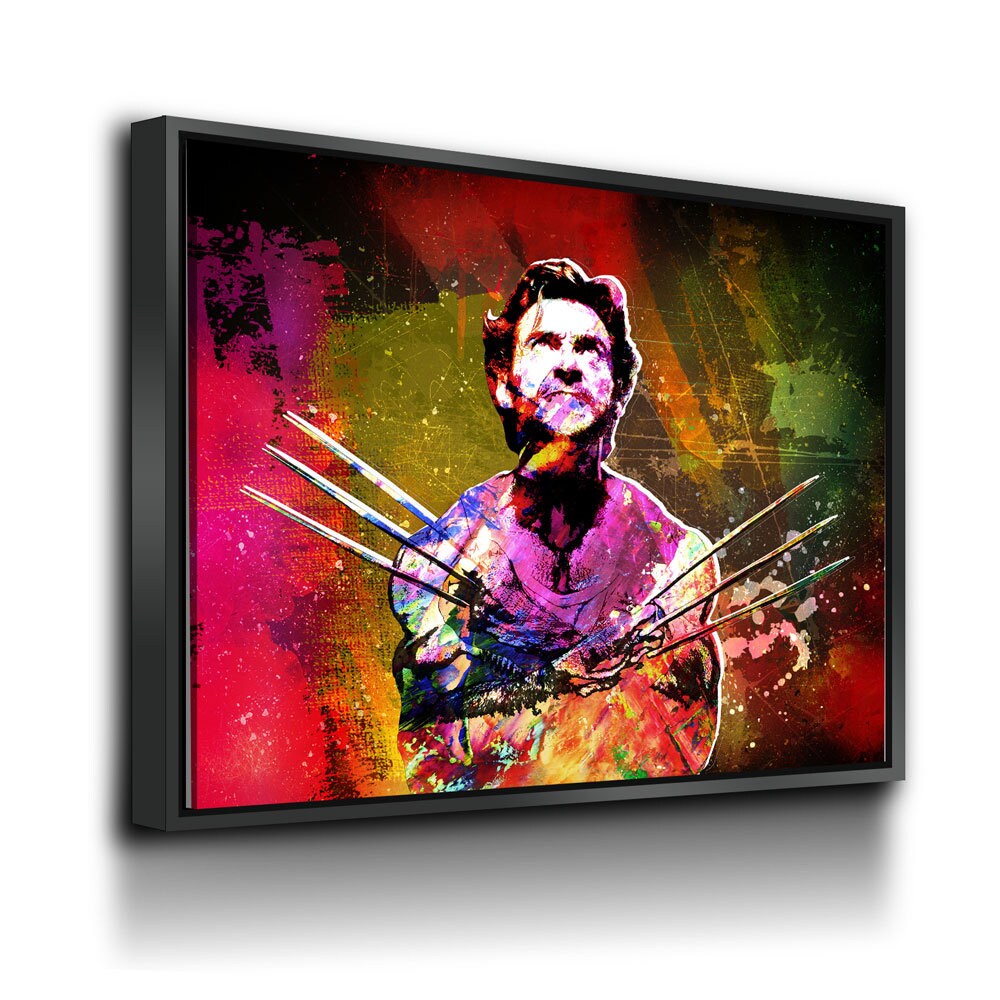 Wolverine Abstract Canvas Wall Art, Abstract Wolverine, Wolverine Decor