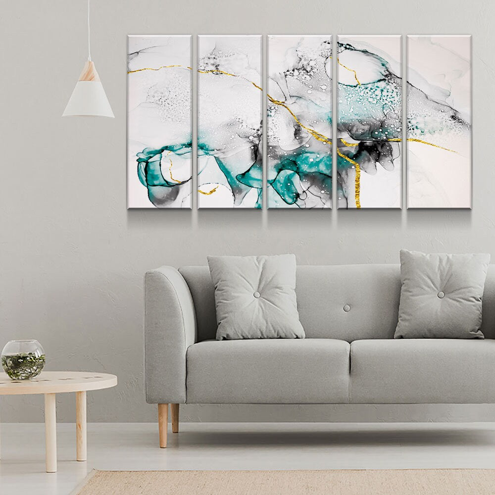 Contemporary Abstract Canvas Wall Art, Modern Art, Modern Wall Decor, Large Marble Art, Marble Canvas Print, Beautiful Abstract Art, Bright