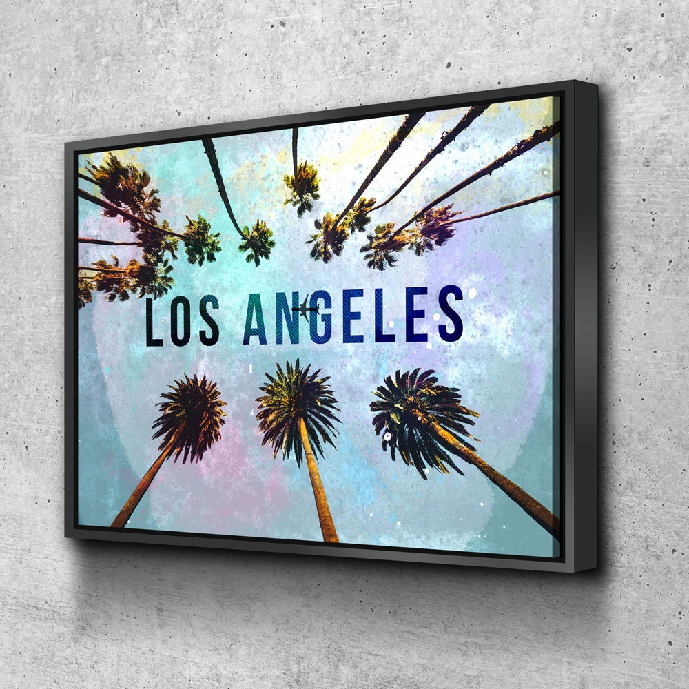 Los Angeles Canvas Wall Art, California Decor, Los Angeles Art, LA Wall Art, LA Decor