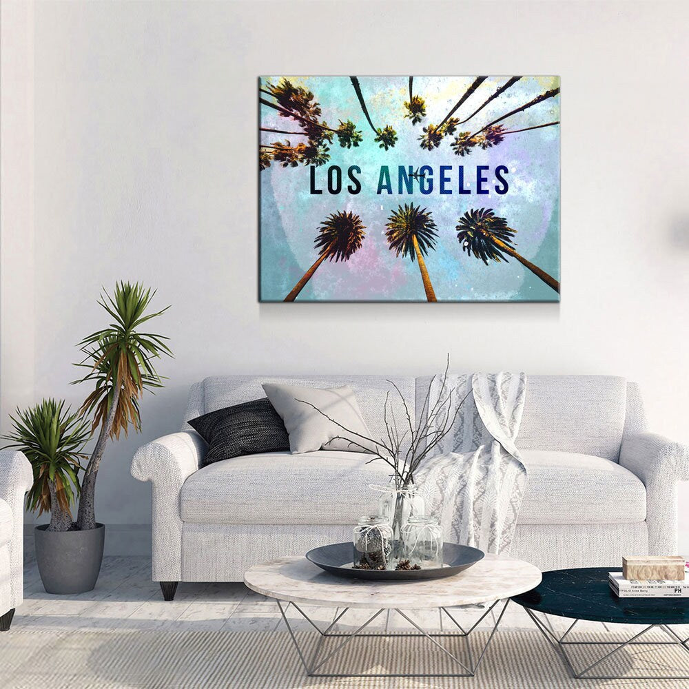 Los Angeles Canvas Wall Art, California Decor, Los Angeles Art, LA Wall Art, LA Decor