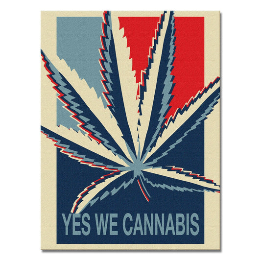 Yes We Cannabis Canvas Wall Art 32 X 48