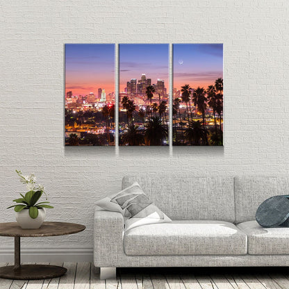 Los Angeles 3 Piece Wall Art, Los Angeles Canvas Print,Los Angeles 3 Piece Wall Art Set