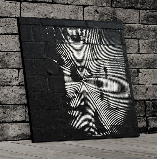 Buddha Wall Art, Buddha, Street Art, Canvas Wall Art, Home Decor, Buddha Head, Graffiti Art, Bristol, UK Art, Buddha Gift, Buddha Decor 36 X 36 Inches