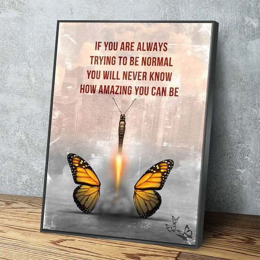 How Amazing You Can Be Canvas Wall Art, Butterfly Wall Art, Office Decor, Hustle, Inspiration, Motivational Quotes, Home Office Floating Frame