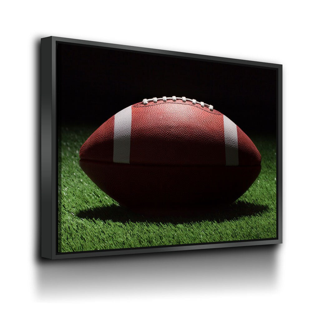 Football On The Field Canvas Wall Art, American Football Print, Football Lover Gift, Man Cave Gift, Football Gift, Game Day Decor