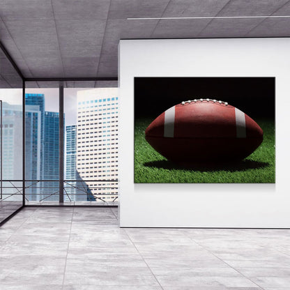 Football On The Field Canvas Wall Art, American Football Print, Football Lover Gift, Man Cave Gift, Football Gift, Game Day Decor
