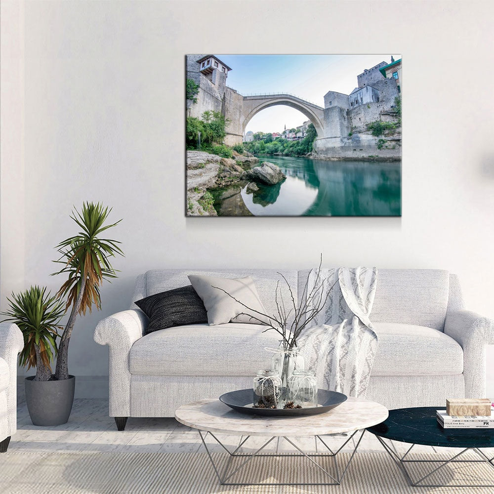 Bosnia Old Bridge Canvas Wall Art, Stari Most Print, Mostar Bridge Print, Mostar Bridge Canvas Art, Bosnia and Herzegovina Wall Art, Bosnia