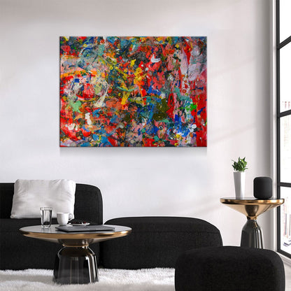 Bold Abstract Paint Strokes Canvas Wall Art, Paint Strokes Print, Abstract Paint Decor, Brush Stroke Art Print