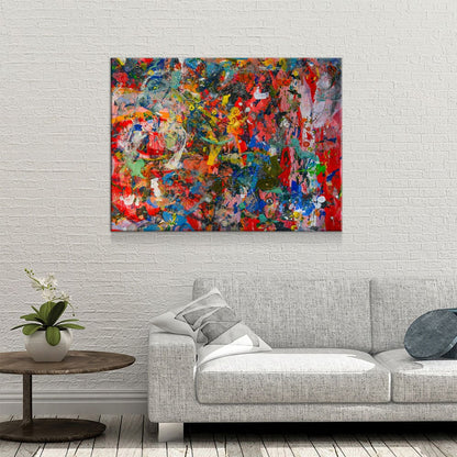Bold Abstract Paint Strokes Canvas Wall Art, Paint Strokes Print, Abstract Paint Decor, Brush Stroke Art Print