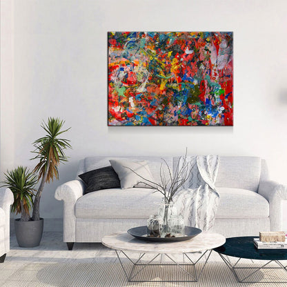 Bold Abstract Paint Strokes Canvas Wall Art, Paint Strokes Print, Abstract Paint Decor, Brush Stroke Art Print
