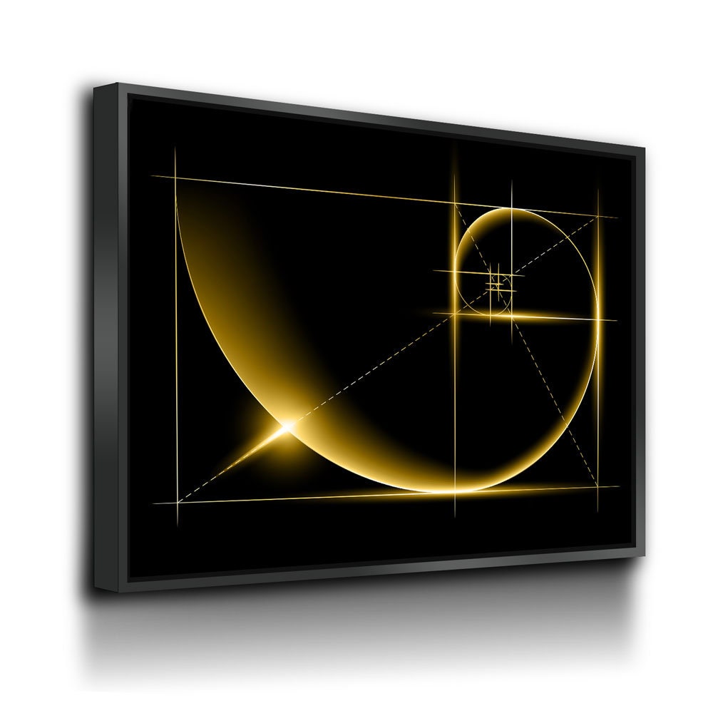 Fibonacci Canvas Wall Art, The Golden Ratio Wall Art, Minimalist Decor, Golden Ratio Canvas, Fibonacci Wall Art, Fibonacci Spiral