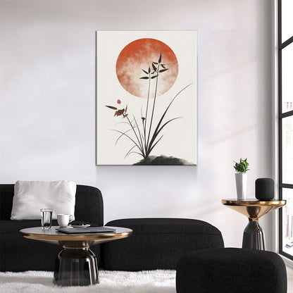 Japandi Minimalist Style Canvas Wall Art, Japandi Art, Japanese Wall Art, Japandi Decor, Japandi Zen Wall Art, Minimalist Art, Earthy Art Gallery Wrap