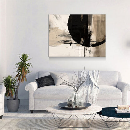 Japandi Style Canvas Wall Art, Monochromatic Japandi Art, Japanese Wall Art, Japandi Decor, Japandi Zen Wall Art, Minimalist Art, Earthy Art