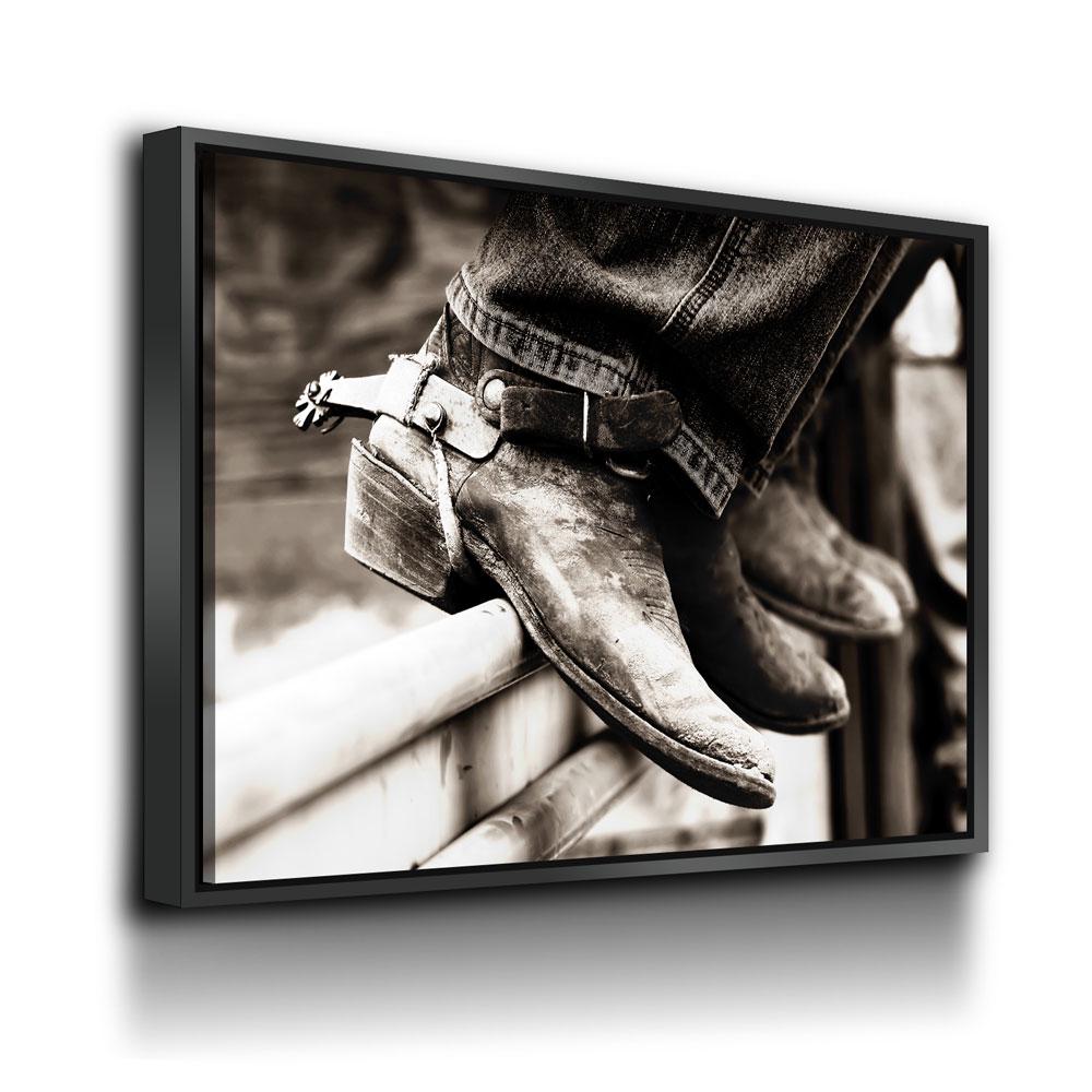 Cowboy Boots And Spurs Canvas Wall Art, Rodeo Boots, Cowgirl Decor, Cowgirl Boots, Western Decor, Barrel Racer Rodeo Art, Horse Riding